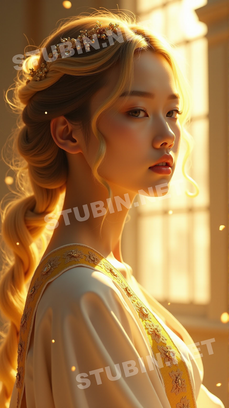 황금빛 태양의 사제 - 시선을 멈추는 실사풍 디지털 아트 - 이미지 4