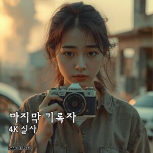 4K 실사풍 전쟁 폐허 속 마지막 기록자 – 배경화면 섬네일용