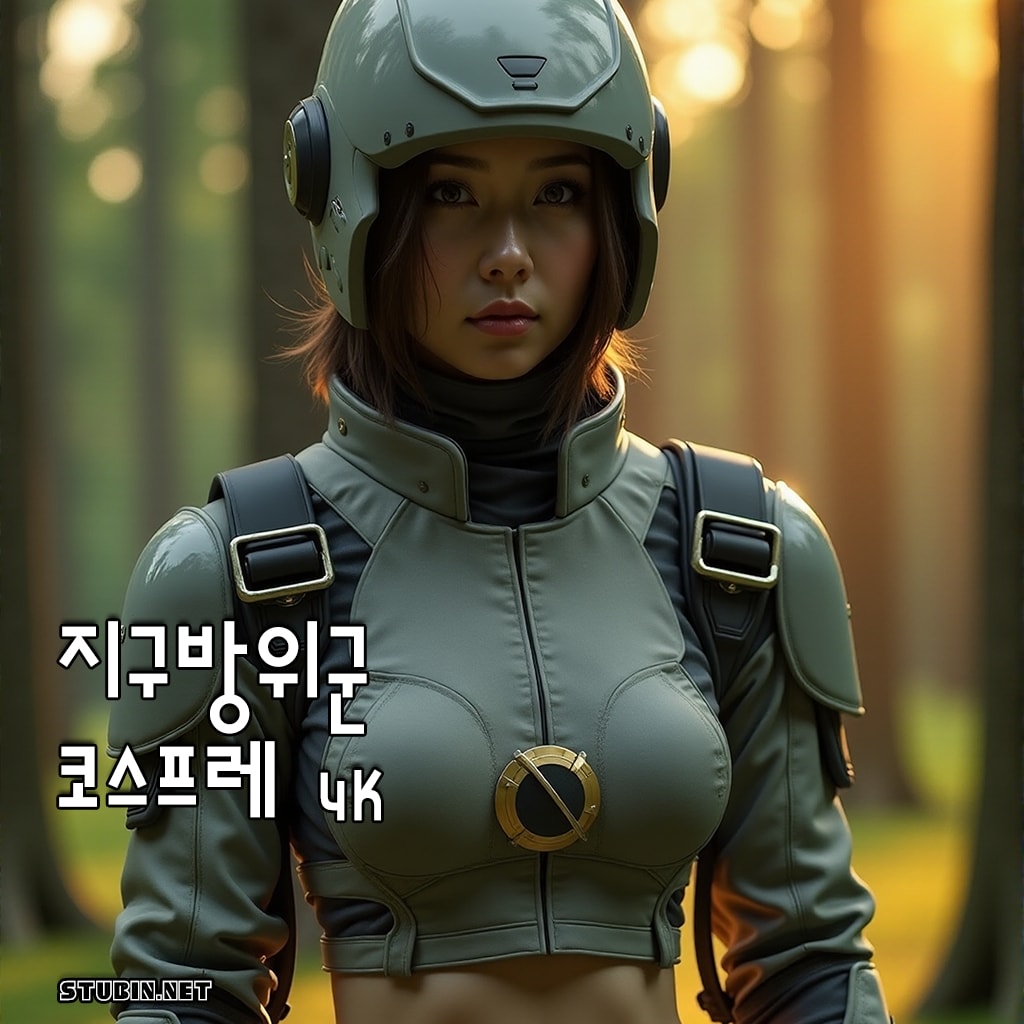 지구방위군 실감나는 코스프레 - 여성 전투원 시네마틱 디지털 아트