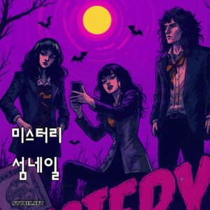 미스터리 - 보랏빛 달 아래의 추적자들 디지털 아트