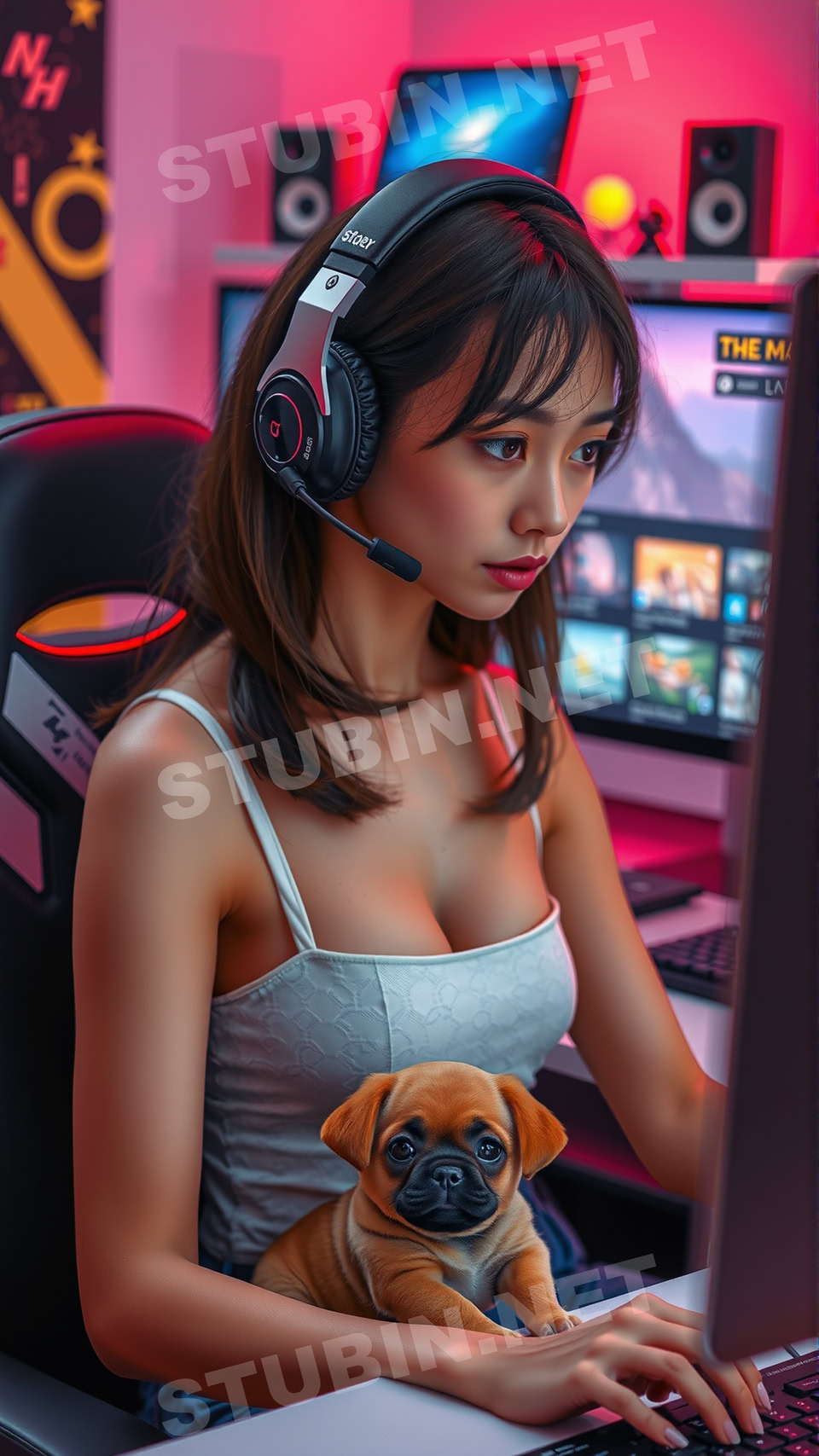 게이머 소녀와 반려견 - 게임과 일상이 만나는 따뜻한 동행 - 이미지 6