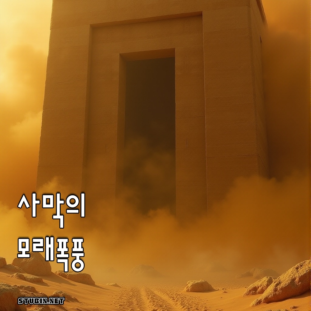 사막의 모래폭풍과 잊힌 신전 - 황금빛 모래 속에 숨겨진 고대 문명의 비밀
