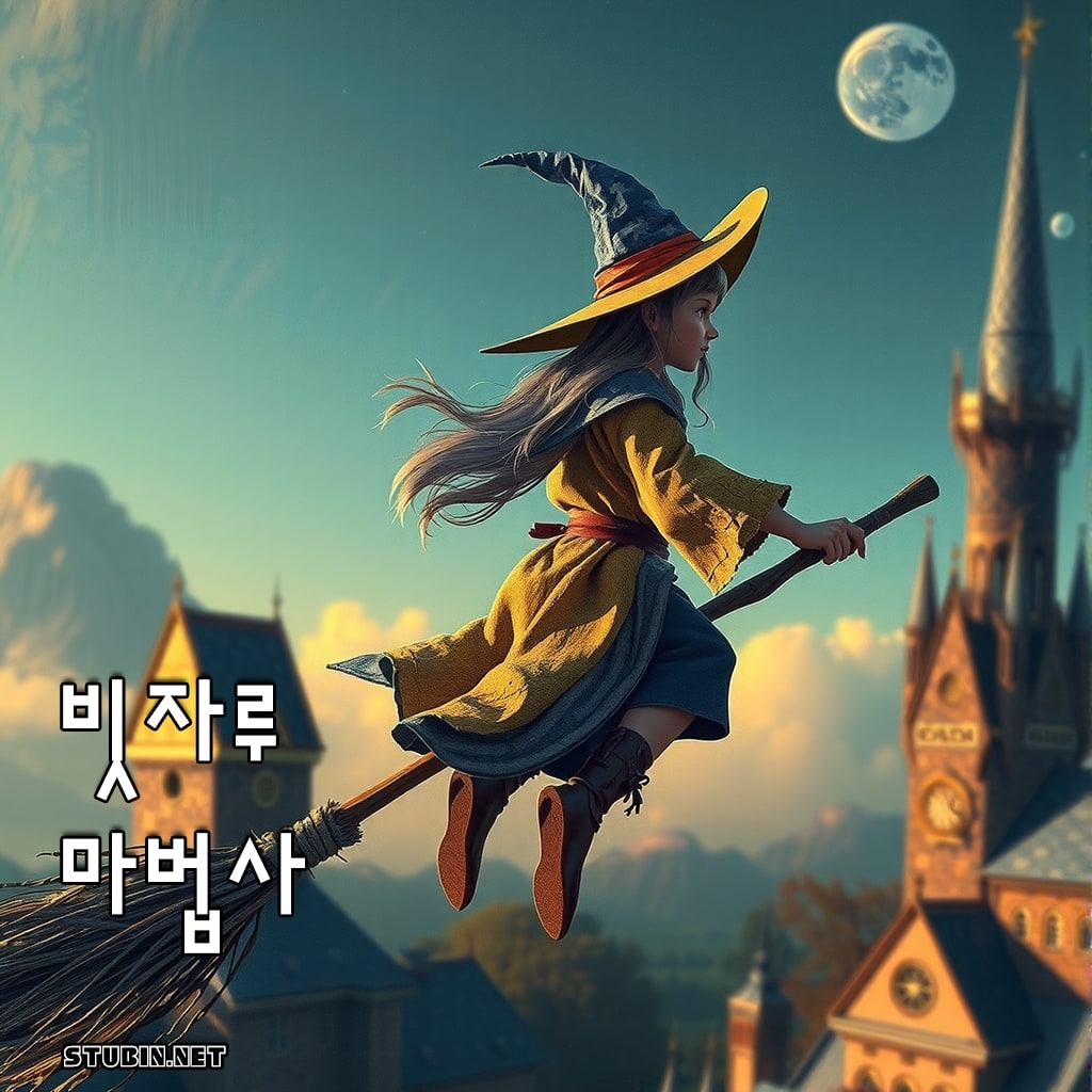 빗자루 마법사 - 달빛 아래 펼쳐지는 판타지 비행