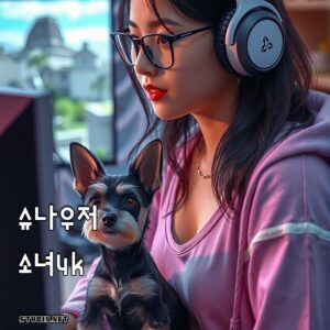 게이머와 슈나우저 - 함께하는 순간이 빛나는 감성 라이프스타일 아트