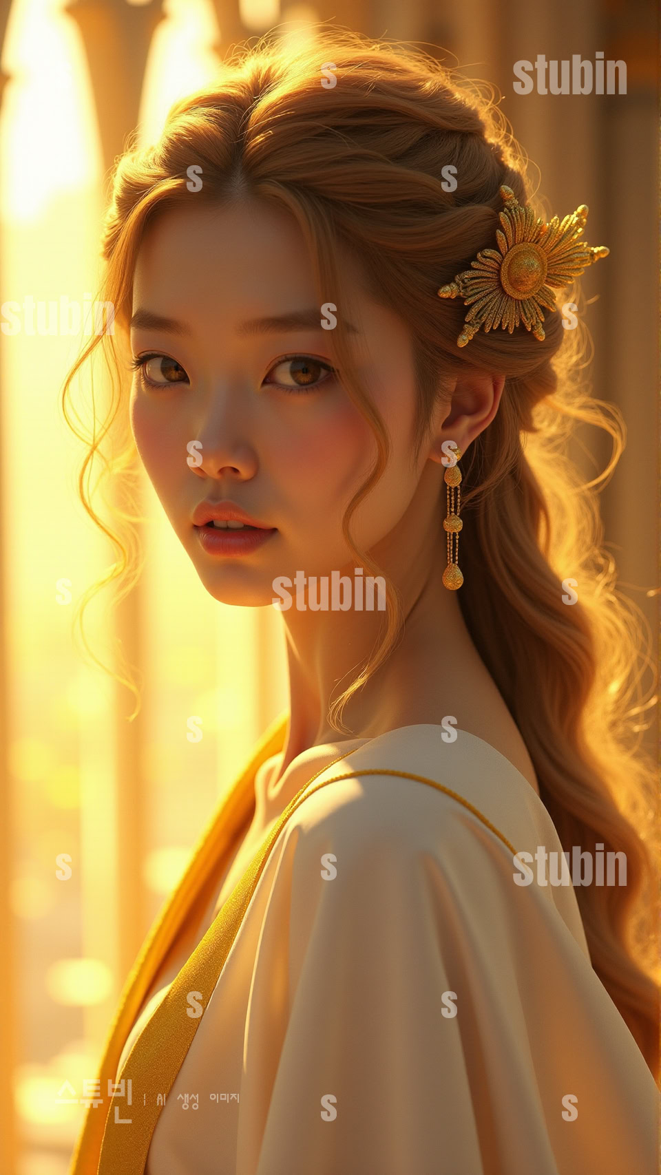 태양의 사제-실사풍 디지털 황금 아트 5 태양의 사제-실사풍 황금 아트 5번 이미지