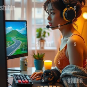 게이머와 치와와 함께하는 플레이의 즐거움 9번 이미지