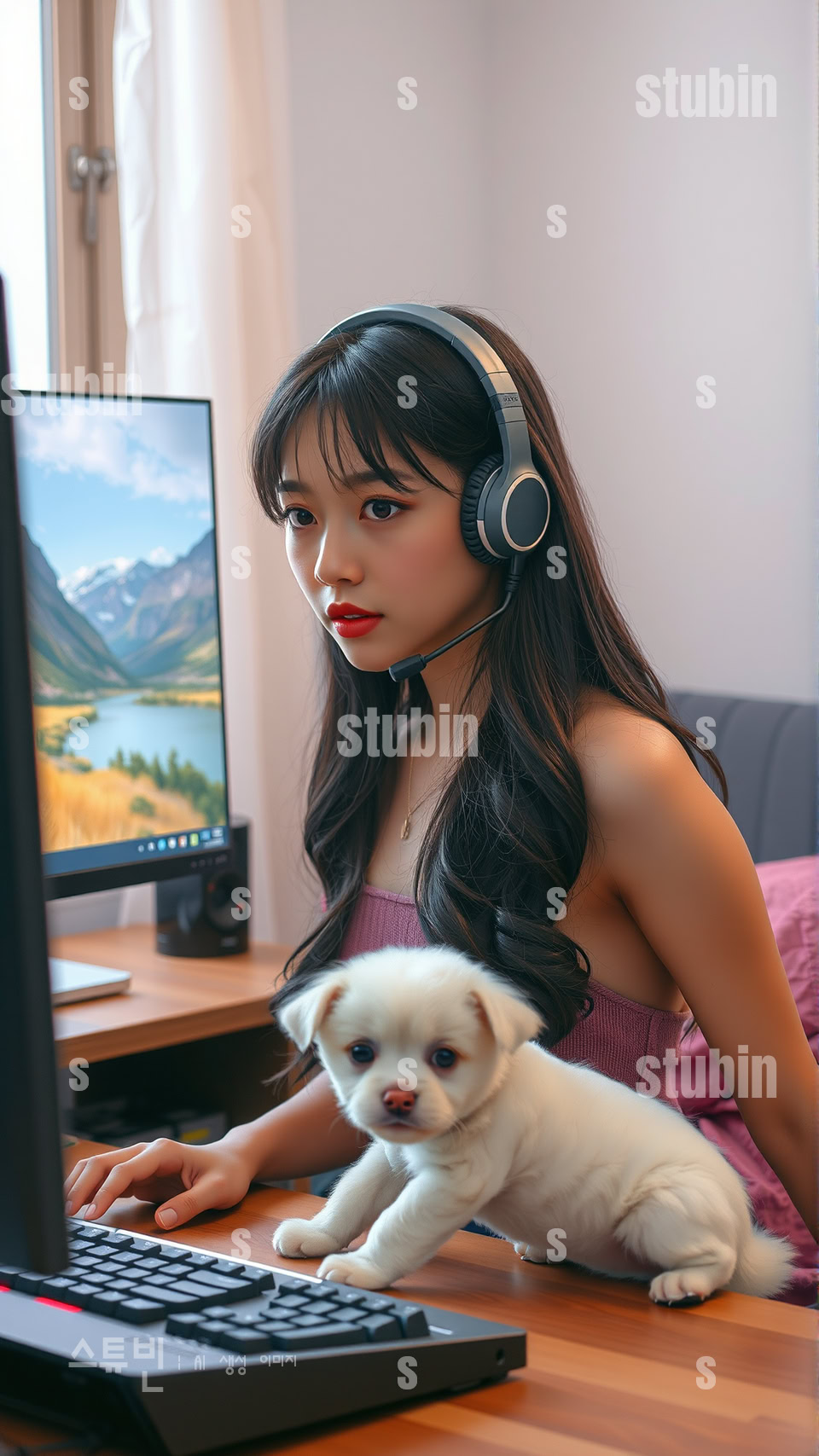 반려동물 게이머와 몰티즈 함께하는 화면 속 작은 행복 9 반려동물 게이머와 몰티즈 함께하는 화면 8번 이미지