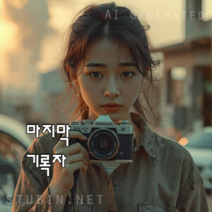 4K 실사풍 전쟁 폐허 속 마지막 기록자 – 배경화면 섬네일용