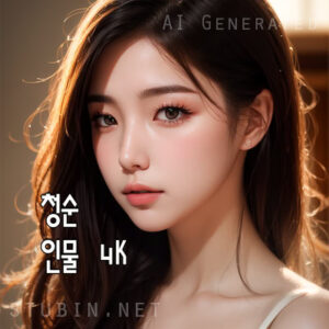 햇살 속 청순한 시선 - 감성 실사 포트레이트