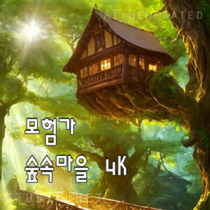 판타지 모험가를 위한 숲속 마을 섬네일용 배경화면