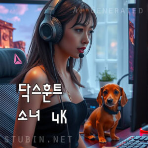 반려견 게이머와 닥스훈트 함께하는 집중과 행복의 순간