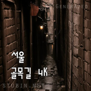 서울 골목길 - 고요한 밤을 담은 시네마틱 골목 풍경