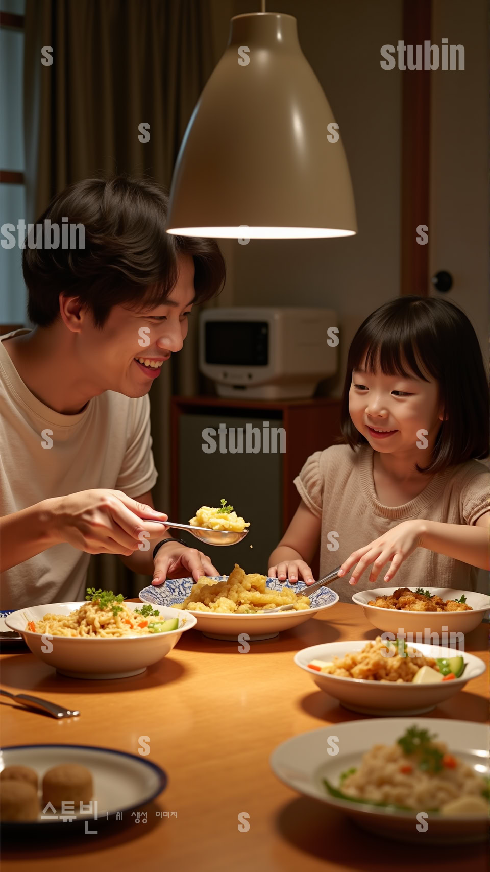 가족의 식탁 온기가 흐르는 만찬 실사풍 디지털 아트 2 가족의 식탁 온기가 흐르는 만찬 실사풍 2번 이미지