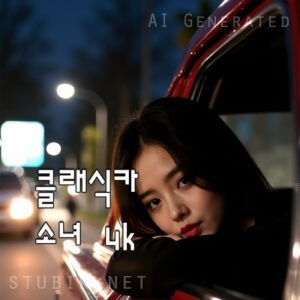 클래식 빈티지 드라이브 소녀 섬네일