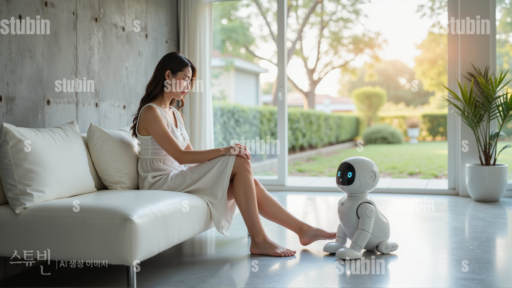 반려 로봇 미니멀리즘 스마트 홈과 인공지능 미래 일상 4 미니멀리즘 스마트 홈과 인공지능 반려 로봇 4번 이미지