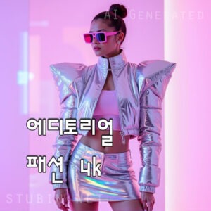 크롬 드림 Y2K 패션 에디토리얼 실버 메탈 섬네일