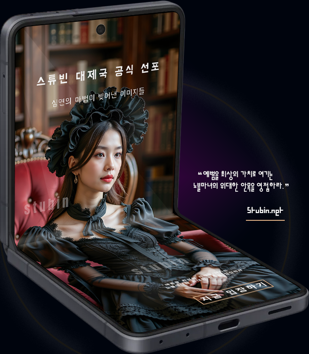 소장 포인트 초대박 인기 AI 이미지, 왜 난리인가? 품질, 저작권 검증된 스튜빈 제작, 안심된다! 커피 한 잔 값으로 4K 고화질 소장 가능! 폰 꾸미기, SNS 프로필, 블로그 포스팅, 창작 등 무한 장착! 1초 만에 눈길 끄는 인생템, 겁나 예쁘다! 이 배경화면을 사셔야 100% 만족하십니다. 스튜빈은 AI 생성 기술을 활용하여 상업적 이용이 가능한 디지털 이미지를 제작하고 판매하는 스튜빈 공식 상점의 브랜드 또는 상호명입니다.
